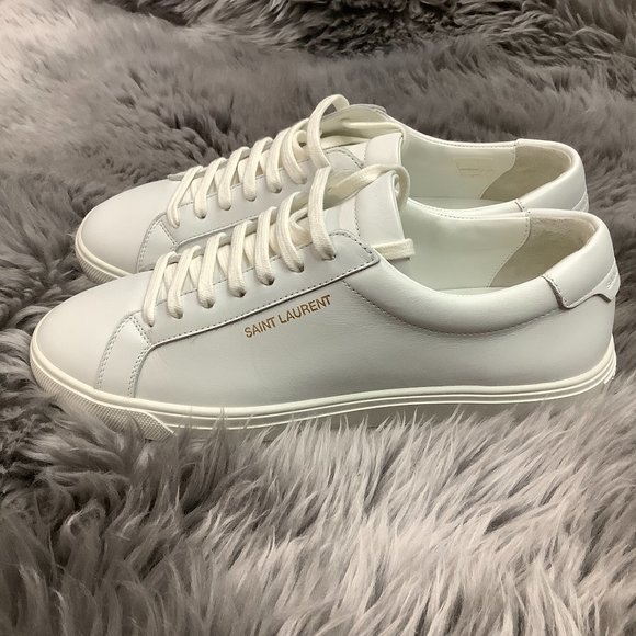 Saint Laurent | Women's Low Top Sneaker | White | Size 38 - Picture 6 of 8